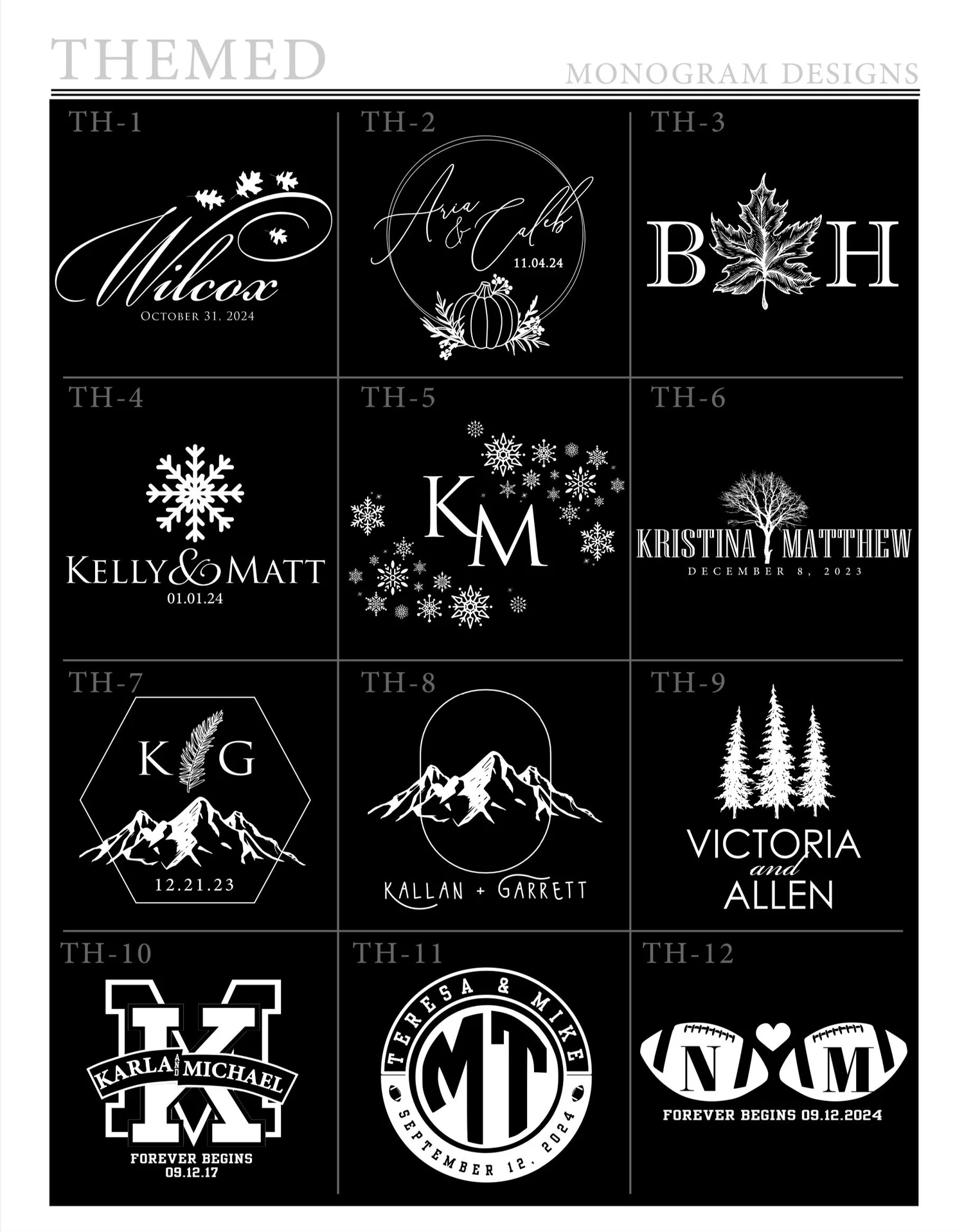 Monogram style 3
